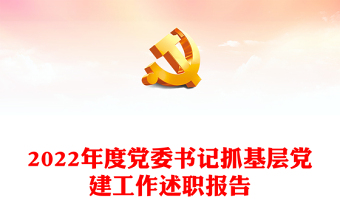 2022年度党委书记抓基层党建工作述职报告