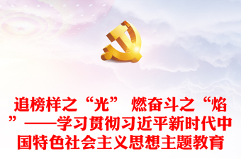 追榜样之“光” 燃奋斗之“焰”——学习贯彻习近平新时代中国特色社会主义思想主题教育