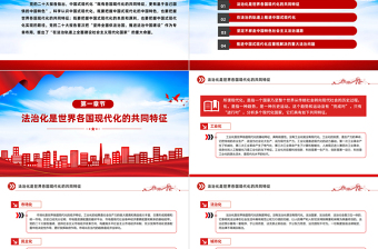 在法治轨道上推进中国式现代化PPT大气风学习教育党课课件模板