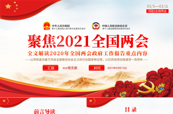 2021实习报告ppt模板