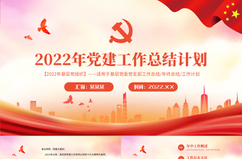 2023财务副总党建计划ppt