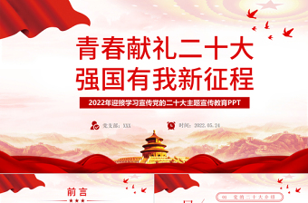 2022《青春筑梦强国有我》ppt