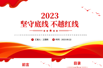 2023廉洁教育ppt党课