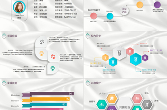 铅笔音乐个人竞聘简历ppt模板