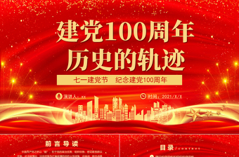 2021建党100周年自拍片ppt