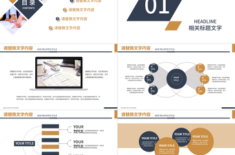 商务办公工作报告市场调研分析研究ppt