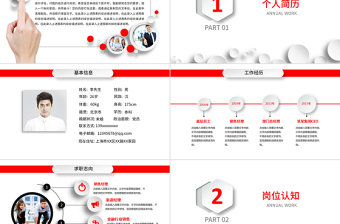 竞聘述职个人简历工作报告动态PPT模板