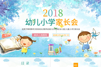 小学家长会优秀ppt模板
