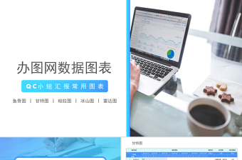 原创QC小组品管圈常用数据图表成果汇报ppt-版权可商用