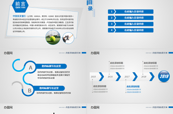 中国银行业绩报告PPT模板幻灯片下载