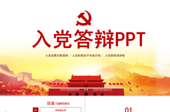 2021入党ppt答辩要说什么