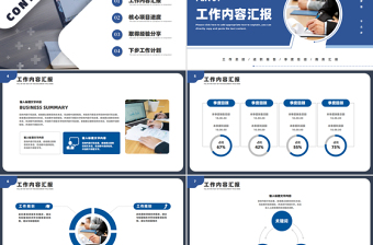 工作总结汇报PPT精美商务2025年工作计划模板