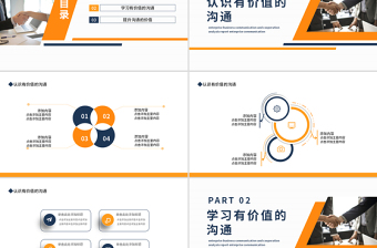 精美风企业员工培训PPT有价值的沟通培训通用模板