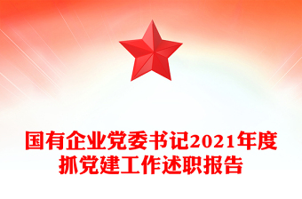 国有企业党委书记2021年度抓党建工作述职报告